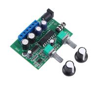 Jeenuuder Amplificateur de Puissance HiFi 2.1 Canaux Classe D 25 W + 6 W + 6 W Contrôle du Volume de L'Amplificateur de Son pour Haut-Parleur Subwoofer Home Cinéma