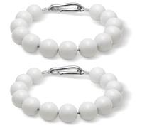Jeenuuder Anneau de Fixation D'Engrenage de Chaîne Perles de Mât Drapeau, Accessoires D'Anneau de Mât Drapeau en Perles, Perles de Fixation de Mât de Drapeau avec Une Super Force de Traction