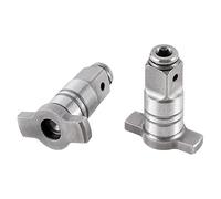 Jeenuuder Assemblage D'Enclume de Tournevis à Percussion Compatible dans Le BoîTier de la TêTe de Forage, EntraîNement Carré 1/2 Pouce vers Adaptateur de Prise Hexagonale 1/4 Pouce