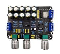 Jeenuuder Double Carte de PréAmpli de Tonalité RemplaçAble NE5532 Audio Aigus RéGlage des Basses éGaliseur PréAmplificateur PréAmplificateur de Contrôle de Tonalité