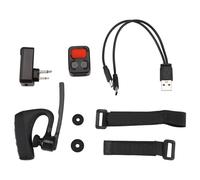 Jeenuuder Écouteur Bluetooth Talkie-Walkie avec Adaptateur de Prise M Télécommande PTT sans pour Hôtel-Restaurant