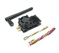 Jeenuuder ÉMetteur sans FPV 5,8 GHz 2 W, PortéE de Plus de 20 Km, éMetteur Audio VidéO AV 2000 MW 48 Canaux pour Drone de Course RC FPV