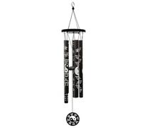 Jeenuuder Grand Pendentif Carillon à Vent Bagua Ornement Chinois Feng Shui Carillon à Vent Commémoratif Pendentif Carillon à Vent Porte- Facile à Installer et à Utiliser