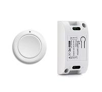 Jeenuuder Interrupteur de LumièRe sans Maison Intelligente RF 433 MHz TéLéCommande AC 110V 220V RéCepteur Bouton Poussoir Chambre Plafonnier Interrupteur