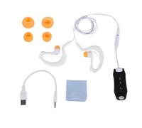 Jeenuuder Lecteur MP3, Écouteurs sous-Marins pour la Natation, Les Sports Nautiques, Cordon Court 4 Go - Noir