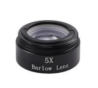 Jeenuuder Lentille Barlow 5X pour Tout M28X0.6 Filetage 1.25 Pouces Oculaire TéLescope Astronomie Tube D'Extension Diagonale ou Adaptateur de CaméRa