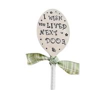 Jeenuuder Marqueur de Jardin Cadeau D'Amitié, Marqueurs de Jardin, Étiquettes de Plantes, Marqueurs de Plantes, Panneau Décoratif de Bricolage en Métal de Jardin, Facile à Utiliser 5 X 15 cm