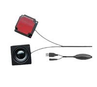 Jeenuuder Monitor de Paste Externe Bureau de Son Ordinateur Son Surround Caché Mini Enceinte USB Set Kit Enceintes de Bureau DIY