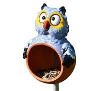 Jeenuuder Piquets de Jardin - Mangeoires à Oiseaux, Mangeoires à Oiseaux en Plein Air, Mangeoires à Oiseaux en Résine Animale, Cadeaux de Décoration de Cour de Jardin A