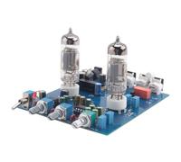 Jeenuuder PréAmplificateur de Tube Bluetooth FièVre HiFi 6J5 PréAmpli de Tube à Vide Bile NE5532 Carte de Contrôle de Tonalité de PréAmplificateur