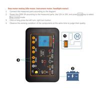 Jeenuuder QDB 3A 12-24 V Test de Bobine D'Allumage Testeur D'Injecteur Détecteur de Défaut D'Actionneur Automobile Outils de Diagnostic de Moteur Pas à Pas