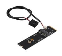Jeenuuder sans M.2 Une + E Emplacement pour Clé vers M.2 M Clé WiFi Adaptateur Bluetooth pour AX200 9260 Bcm94352Z Carte NVMe PCI Express SSD Port