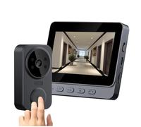 Jeenuuder Sonnette vidéo HD de nuit USB C 2,4 GHz 2 voies voix 1080p objectif grand angle sonnette vidéo pour maison appartement