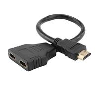 Jeenuuder Splitter One in Two Câble Adaptateur Mâle vers Double Un pour Deux Convertisseur Prend en Charge 480P 720P, 1080I, 1080P