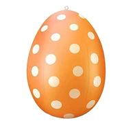 Jeenuuder Œufs de Pâques Gonflables, Œufs de Pâques, Décoration de Pâques, Œufs de Pâques à Suspendre en Plein Air, Décoration D'Œufs de Pâques, Facile à Utiliser, Orange