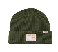 Jeep 1941 There's Only One Bonnet en tricot gaufré avec logo patch en caoutchouc Vert militaire, vert militaire, taille unique