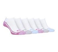 JEEP - 6 Paires Femme Basses Courtes Anti Ampoules Chaussettes Sport pour Running (Blanc/Rose, 37-42)