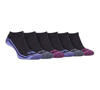JEEP - 6 Paires Femme Basses Courtes Anti Ampoules Chaussettes Sport pour Running (Noir/Rose, 37-42)