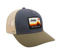 Jeep Casquette Snapback « Have Fun Out There » - Gris/Vert armée/crème, Gris/Vert/crème, Taille Unique