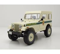 Jeep CJ-5 1983 Hardtop Blanc Maryland State Police Modèle Réduit 1:18 Greenlight