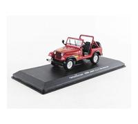 Jeep CJ-7 Renegade 1983 de Sarah Connor - The Terminator (1984) Dcoration de film authentique Accents chroms Pneus en caoutchouc vritable Dta