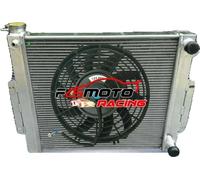 Jeep CJ7 Radiateur en aluminium, grande capacité de refroidissement, compatible avec V8 LS Swap, adapté aux boîtes de vitesses manuelles/automatiques