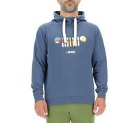 Jeep J Men's Hooded Sweatshirt - Grid Bark Background Print J23w Sweatshirt Homme