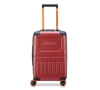 Jeep JH002B 4 roulettes Trolley de cabine XL 55 cm avec soufflet d'extension rouge