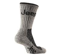 Jeep - Lot de 3 paires de chaussettes montantes - randonnée/escalade/vélo - homme - crème/gris - EU 39-45