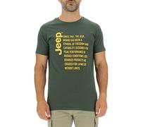 JEEP O102591-E853 J Man T-Shirt Since 1941… - Print J22W Nordic Green/Solar Y S
