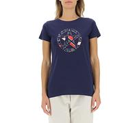 JEEP O102614-A184 J Woman T-Shirt Star Botanical Print J22W Deep Blue XS