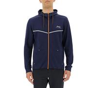 JEEP O102620-K879 XP MAN HOODED TECH SWEAT JACKET W/Kangaroo Pocket JX22A Deep Blue/Dark G.Mel M