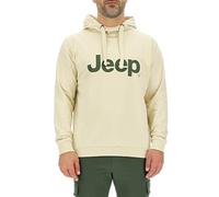 JEEP O102716-M504 J Sweat-Shirt À Capuche Homme Grands Imprimés J23S Almond/Rifle Green XL