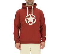 JEEP O102717-R760 J Sweat-Shirt À Capuche Homme Star Large Print J23S Red Ochre/Almond XL