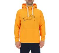 JEEP O102718-Y266 J Sweatshirt À Capuche Homme Mountains Explore The Great Oudoors Large Print J23S Nacho Yellow/Night B M