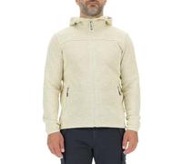 JEEP O102880-W640 J VESTE POLAIRE EFFET TRICOT CHINÉ À CAPUCHE HOMME avec poches zippées Etiquette J23W Birch White Melange XL
