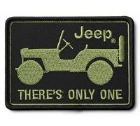 Jeep Patch brodé « There's Only One » - 8,9 x 6,3 cm - Pour vêtements, sacs à dos, chapeaux, vestes et jeans