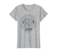 Jeep pour Les âmes aventureuses T-Shirt, Femme, Gris Chiné, XS