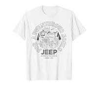 Jeep pour Les âmes aventureuses T-Shirt, Homme, Blanc, 4XL