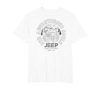 Jeep pour Les âmes aventureuses T-Shirt, Homme Grandes Tailles, Blanc, 2X Tall