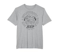 Jeep pour Les âmes aventureuses T-Shirt, Homme Grandes Tailles, Gris Chiné, 5X Tall