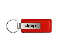 Jeep Rouge pour clés de voiture (cuir chaîne officielle)