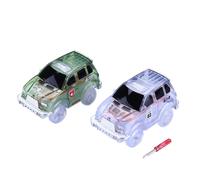 Jeep Style Voitures Lumineuses Pour Le Circuit Flexible Et Circuit Voiture Lumineux Pour Magic Tracks(2 Pack)