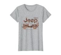 Jeep Willys MA Star T-Shirt, Femme, Gris Chiné, M