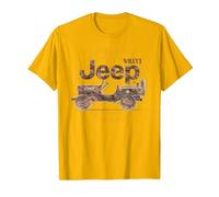 Jeep Willys MA Star T-Shirt, Homme, Doré Vif, M