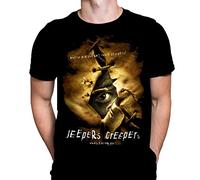 Jeepers T-shirt pour homme avec impression de film d'horreur gothique Noir, Noir , M