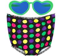 Jeere Lot de 2 paires de lunettes de soleil amusantes en forme de cœur pour la Saint Valentin, cadeau romantique pour adultes, hommes et femmes, Noir, multicolore, taille unique