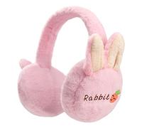 Jeesblsy Cache-oreilles Filles en Peluche, Mignon Oreilles de Lapin Cache-oreilles Chaud D'hiver pour Enfants Garçon Femmes Vélo Ski Voyage Activités Plein Air Accessoire