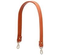 Jeesblsy Sangle Sac à Main en Cuir, Bandoulière Universelle Rechange avec Fermoirs Pivotants 60 cm, pour Sacs Femmes Bricolage Porte-monnaie (Caramel)