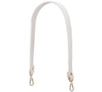 Jeesblsy Sangle Sac à Main en Cuir, Bandoulière Universelle Rechange avec Fermoirs Pivotants 60 cm, pour Sacs Femmes Bricolage Porte-monnaie (Blanc)